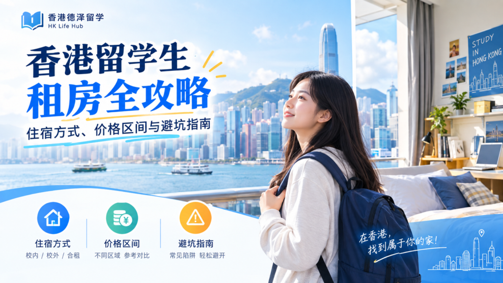 香港留学生租房全攻略:住宿方式、价格区间与避坑指南
